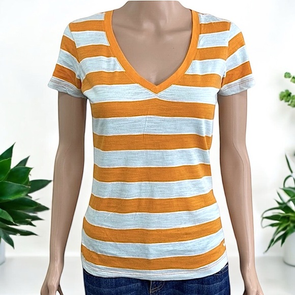 Nike The Athletic Dept. Orange & Gray Striped Tee - Picture 10 of 15